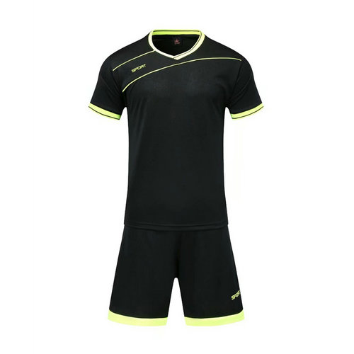 2 Pieces Running Sets Soccer Jersey Kits Sports Men Kids Short Sleeve Fitness