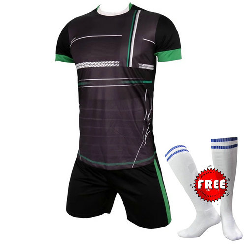 Free Football Socks Men Team Soccer Set Uniforms Kit Football Jerseys Soccer